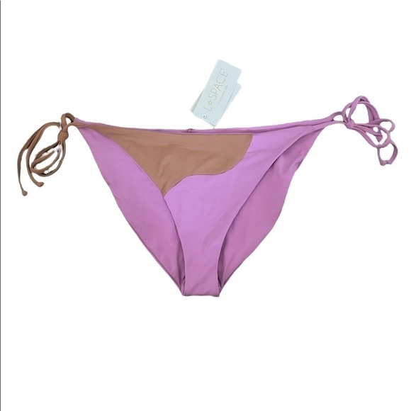 NWT L*SPACE Dani Bottom Full Rosebud Putty Large - Picture 2 of 5